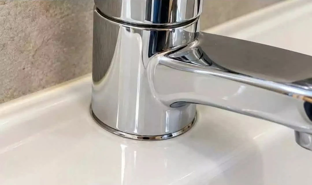 Faucet after cleaning