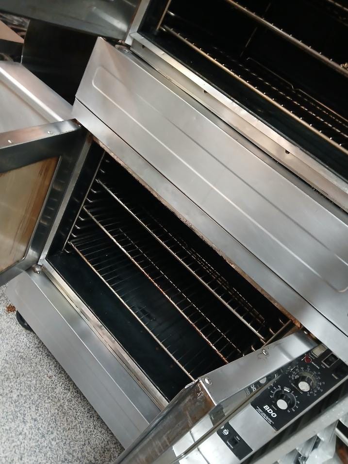 Client-supplied commercial oven interior