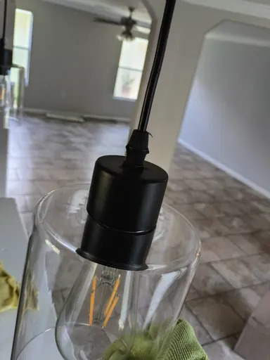 Entryway floor and soap dispenser